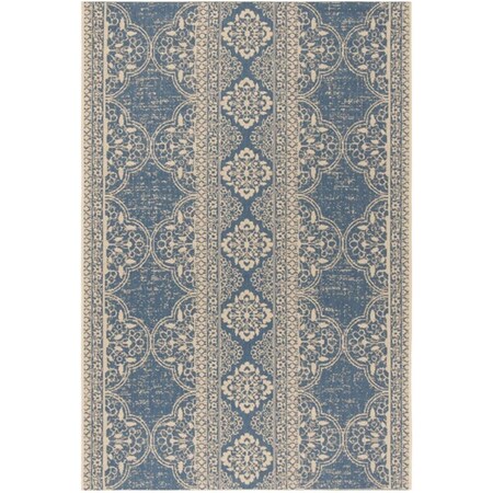 Safavieh 8 x 10 ft. Rectangle Linden 100 Bohemian Area Rug Cream & Blue LND174N-8